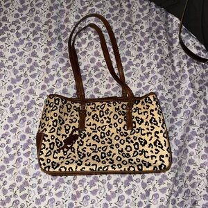 leopard print vintage bag